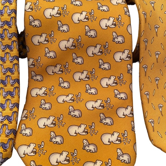 Beaufort Tie Rack Set Of Yellow Ties - Picture 4 of 11